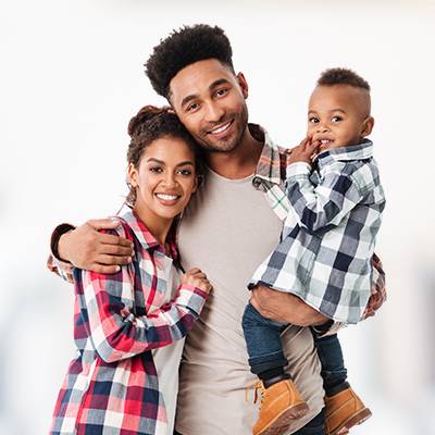 Happy Young African Family After Buying Home in Texas